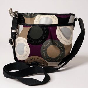 Coach Circular Est. 1941 Logo Print Crossbody Bag
